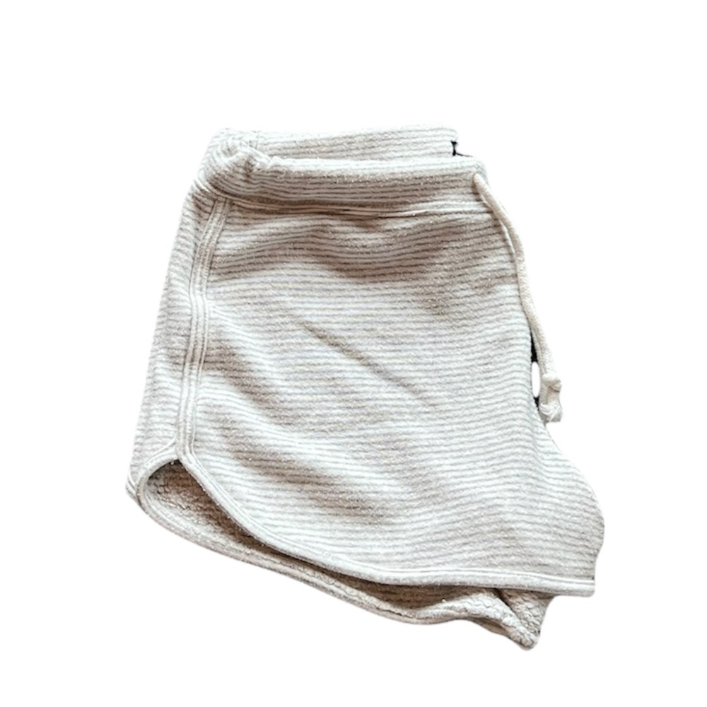 striped cotton shorts